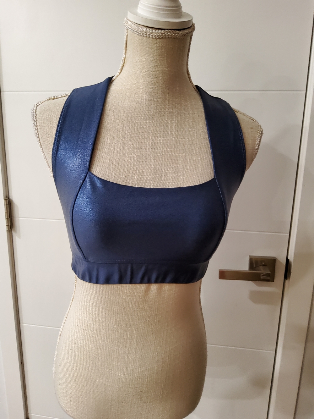 Heroine Sport Cycling Bra Navy Metallic Size M